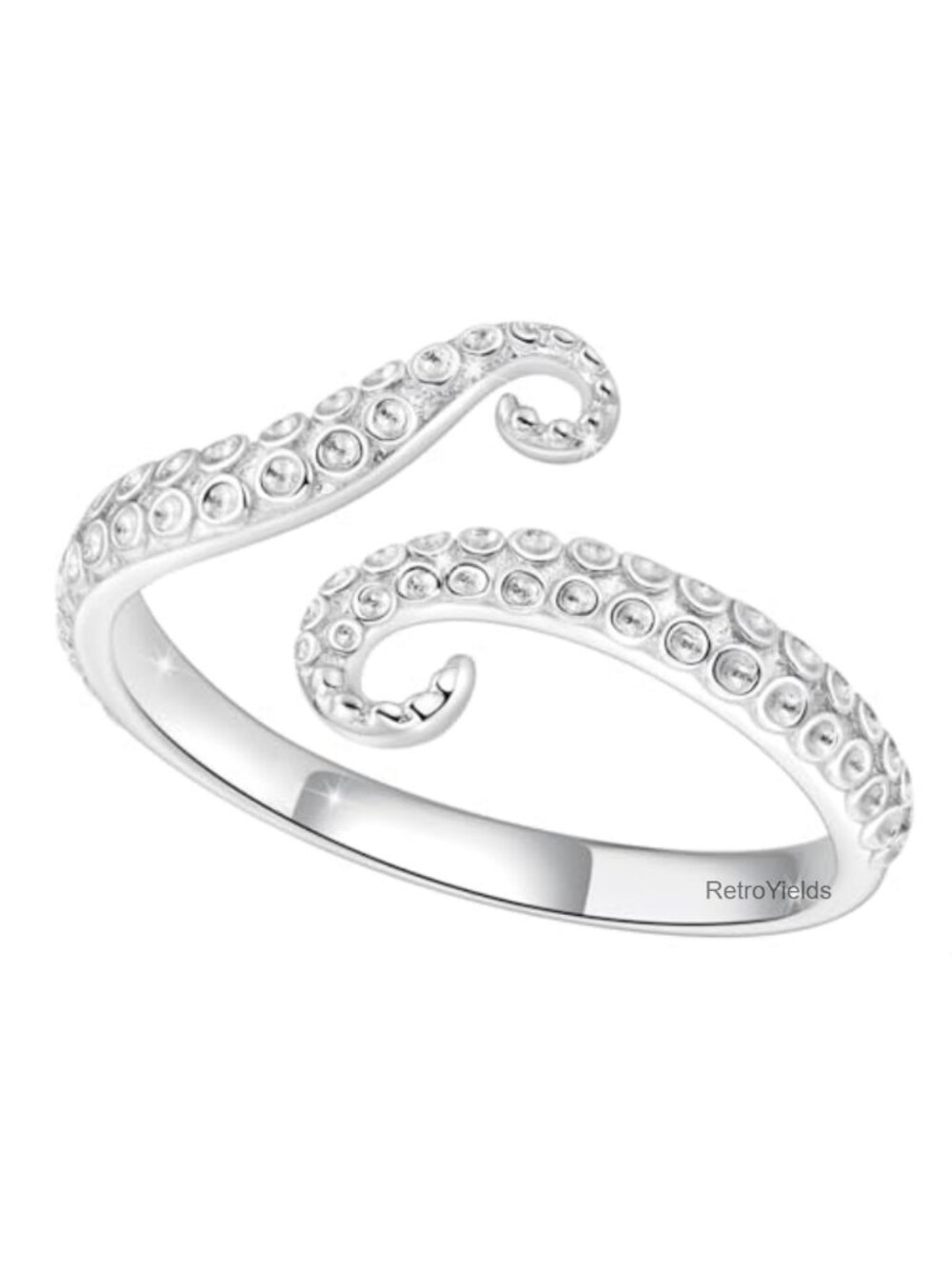 Adjustable Open Ring Platinum Plated Copper Stackable Animal Design